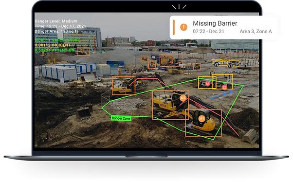 viAct's Danger Zone Alert Sensing System
