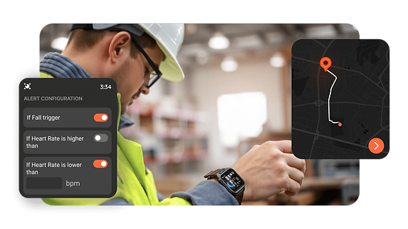 Smartwatch with customizable alerts feature, displaying personalized notifications on the screen.