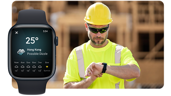 Rugged smartwatch with sleek design, offering durable performance and a stylish look for all environments.