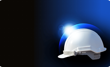 Construction Safety Helmet with durable, lightweight design for comfort and extended wear in tough environments